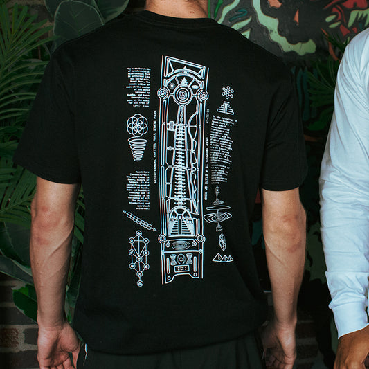 Black Meru Map Tee