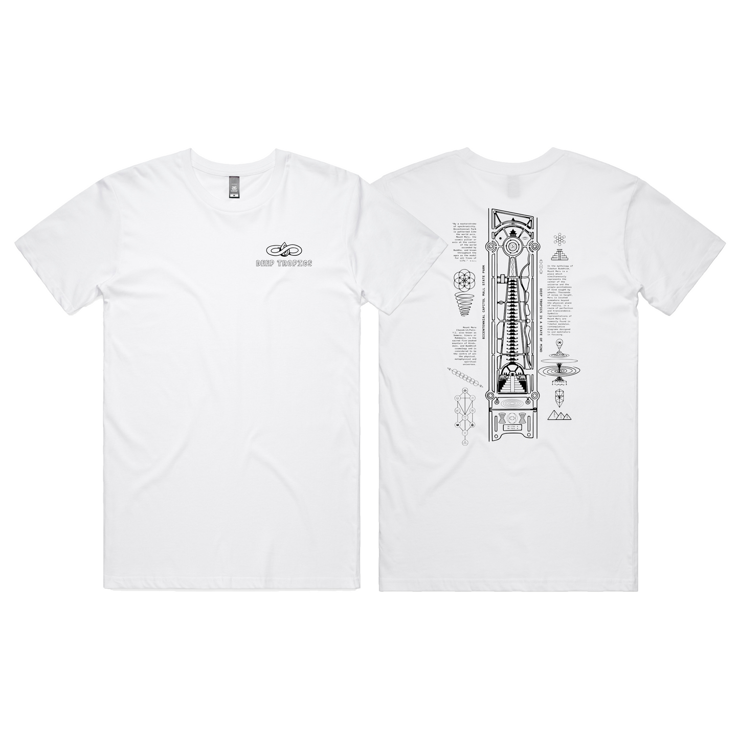 White Meru Map Tee